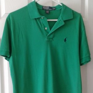 🍀80's Vibe Green Polo sz M🍀